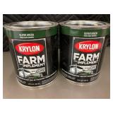 MIL 4 - Krylon Farm and Implement Oliver Green High Gloss Enamel - 32 FL OZ (946 mL) (Lot of 2)