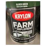 MIL 4 - Krylon Farm and Implement Oliver Green High Gloss Enamel - 32 FL OZ (946 mL) (Lot of 2)