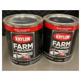 MIL 4 - Krylon Farm & Implement - Massey Ferguson Red High-Gloss Enamel - 32 oz (946 mL) (Lot of 2)