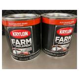 MIL 4 - Krylon Farm & Implement Allis Chalmers Orange High Gloss Enamel - 32 FL OZ (Lot of 2)