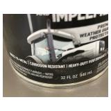 MIL 4 - Krylon Farm & Implement White High Gloss Enamel Spray Paint 32 oz (Lot of 2)