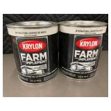 MIL 4 - Krylon Farm & Implement Enamel - International Harvester White 32 fl oz (Lot of 2)