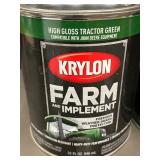 MIL 4 - Krylon Farm & Implement High Gloss Tractor Green Spray Paint 32 oz - (Lot of 2)