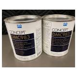 MIL 2 - Concept DMC983 2K Mixing Base Color - Aluminum Coarse - 1 Quart (Lot of 2)