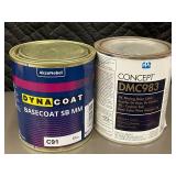 MIL 2 - AkzoNobel DynaCoat Basecoat SB MM C91 - Concept DMC983 2K Mixing Base Color (Lot of 2)