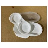 Kitchen HQ 2-pack Microwave Egg Cooker and Omelet Set (WHITE)