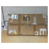 SlickBlue 48-Inch Mobile Computer Workstation with 4 Lockable Casters for Office or Home