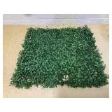 Outsunny 12PCs Grass Wall Panels, 20" x 20" Artificial Grass Wall Decor, Greenery Backdrop Panels Wall for Outdoor, Indoor, Garden, Fence, Backyard, Dark Green