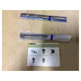 Qeetex 57Cm Tall Planter Set of 2 Indoor Outdoor Black Taper Planter with Shelf Insert Self-Absorbing Plastic Flower Pots Large Resin Plant Pots for Outdoor Plants and Front Porch Decor (Transit Damag