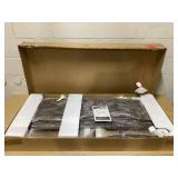 Qeetex 57Cm Tall Planter Set of 2 Indoor Outdoor Black Taper Planter with Shelf Insert Self-Absorbing Plastic Flower Pots Large Resin Plant Pots for Outdoor Plants and Front Porch Decor (Transit Damag