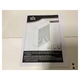 HOMCOM Narrow Shoe Storage Cabinet with Wave-like Panels and Adjustable Shelves for 12 Pairs of Shoes, White (Missing Hardware.)