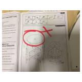 Outsunny Outdoor Towel Rack for Pool w/ Drawer & Cabinet (Missing Part: Part C In Manual)