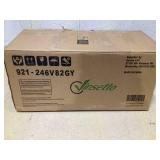 Vinsetto Massage Office Chair with 6 Points and Heat, Reclining Computer Chair with Adjustable Height and Footrest, Gray