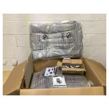 Vinsetto Massage Office Chair with 6 Points and Heat, Reclining Computer Chair with Adjustable Height and Footrest, Gray