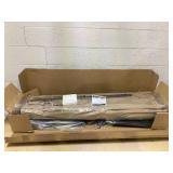 Outsunny Garden Parasol 14.4 ft. Double-Sided Sun Umbrella with Base, Patio Parasol with LED Solar Lights, Khaki (Missing Part: Part "G" In Manual See Photos)