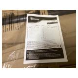 Outsunny Garden Parasol 14.4 ft. Double-Sided Sun Umbrella with Base, Patio Parasol with LED Solar Lights, Khaki (Missing Part: Part "G" In Manual See Photos)