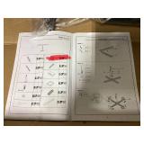 Outsunny Garden Parasol 14.4 ft. Double-Sided Sun Umbrella with Base, Patio Parasol with LED Solar Lights, Khaki (Missing Part: Part "G" In Manual See Photos)