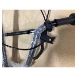 Aosom Youth Scooter Front and Rear Caliper Dual Brakes 12-Inch Inflatable Front Wheel Ride On Toy For Age 5+ - White (Transit Damage: 1 Handle Broken Off, See Photos)