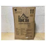 HOMCOM Rolling Makeup Storage Case w/ Swivel Wheel, Black (Minor Transit Damage, See Photos)