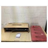 Outsunny 29 Gallon Patio Wicker Storage Bench, Outdoor PE Rattan Patio Furniture, 2-In-1 Large Capacity Rectangle Garden Storage Box with Handles and Cushion, Red (Maybe Missing Hardware. Missing: Par