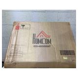 HOMCOM 26" Freestanding Electric Fireplace with Mantel, 1400W Replaceable Fireplace Insert Heater with 3D Flame Effect, WHite (Used, Damage: Mantel Broken Off)