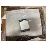 HOMCOM Power Lift Chair for Elderly, Faux Leather Recliner Sofa with Vibration Massage and Heat, Remote, Side Pockets, Brown