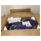 Aosom 12V Electric Drifting Go Kart w/ Slow Start, Music, Lights, Blue