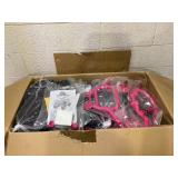 Qaba 12V Kids ATV, 4 Wheeler Quad w/ 4 Spring Suspension Wheels, LED Lights, Music USB, Pink