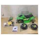 Aosom 6V Kids ATV Ride on 4-Wheeler Car, Electric Quad Toy Battery Powered Vehicle with Forward/ Reverse Switch for 18-36 Months Old Toddlers, Green (Maybe Missing Hardware)