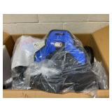 Aosom Kids Pedal Go Kart w/ Swing Axle, Shock-Absorbing Wheels, Blue (Maybe Missing Hardware)