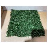 Outsunny 12PCs Grass Wall Panels, 20" x 20" Artificial Grass Wall Decor, Greenery Backdrop Panels Wall for Outdoor, Indoor, Garden, Fence, Backyard, Dark Green