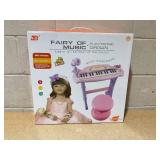 Qaba 32-Key Princess Electronic Toy Piano for Kids, Educational Keyboard Piano with Stool, MP3, Record, Flashing Lights, Microphone for 3-6 Years, Pink