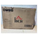 HOMCOM 27" Freestanding Electric Fireplace with Mantel, 1400W Replaceable Fireplace Insert Heater with Timer, Black