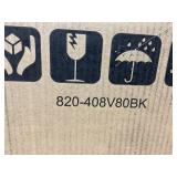 HOMCOM 27" Freestanding Electric Fireplace with Mantel, 1400W Replaceable Fireplace Insert Heater with Timer, Black