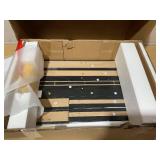 HOMCOM 27" Freestanding Electric Fireplace with Mantel, 1400W Replaceable Fireplace Insert Heater with Timer, Black