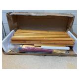 Outsunny Sensory Table 3 in 1 Toddler Water and Sand Table w/ Foldable Umbrella 2 Play Boxes Removable Top, 3-6 Years Old, Teak