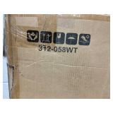 Qaba 2 in 1 Kids Foldable Kitchen Step Stool, Toddler Standing Tower with Chalkboard and Lockable Handrail for Children 3-6 Years Old, White