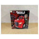 Qaba Mechanic Kids Truck Engine Toy Set, Car Service Play Set, Red