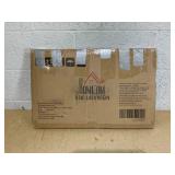 HOMCOM Double Laundry Basket with Lid, 26.4 Gallon Bamboo Laundry Hamper with Rope Handles and Removable Liner, Brown