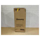 Outsunny Reversible Polypropylene Outdoor Rug Folding, Durable, Perfect for Camping, Deck & Beach Black