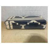 Outsunny Reversible Polypropylene Outdoor Rug Folding, Durable, Perfect for Camping, Deck & Beach Black