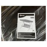 Outsunny 3-Seat Outdoor Porch Swing Chair, Patio Swing Glider with Adjustable Canopy, Breathable Seat, and Steel Frame for Garden, Poolside, Backyard, Black