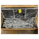 Outsunny 3-Seat Outdoor Porch Swing Chair, Patio Swing Glider with Adjustable Canopy, Breathable Seat, and Steel Frame for Garden, Poolside, Backyard, Black