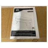 HOMCOM Storage Bench with Wooden Legs and Padded Seat, 120 kg Load Capacity, Oval Storage Ottoman, Beige