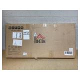 HOMCOM 42.25" Circle Mirror for Wall, Modern Metal Wall Art for Living Room, Bedroom and Dining Room, Gold