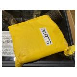 HOMCOM 32" Electric Fireplace with Mantel, Freestanding Heater with LED Log Flame, Shelf and Remote Control, 1400W, Brown