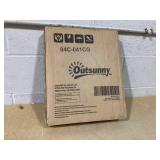 Outsunny Gazebo Replacement Canopy for Model 01 -0153, 2-Tier Top Cover for 9.8