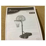 Aosom Height Adjustable Basketball Hoop, Portable Basketball Stand, 30" Backboard, Indoor Outdoor Goals Set for Kids Youth Adults