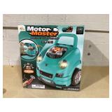 Qaba Mechanic Kids Truck Engine Toy Set, Car Service Play Set, Teal