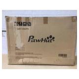 PawHut 2-Level Small Animal Cage Rabbit Hutch with Wheels, Removable Tray, Platform and Ramp for Bunny, Chinchillas, Ferret, Pink